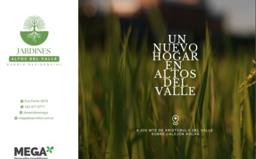 Loteo Jardines Altos del Valle
